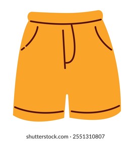 sportswear sweat shorts isolated icon