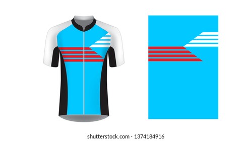 Sportswear templates for designers. Layouts for creating custom designs for promotions and sport events. Uniform for running, marathon, cycling tour.