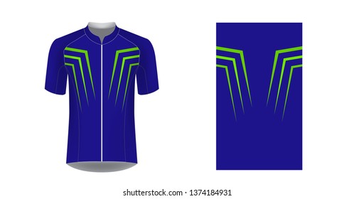 Sportswear templates for designers. Layouts for creating custom designs for promotions and sport events. Uniform for running, marathon, cycling tour.