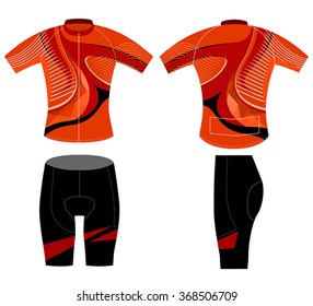 Sportswear uniform,cycling vest vector design on a white background