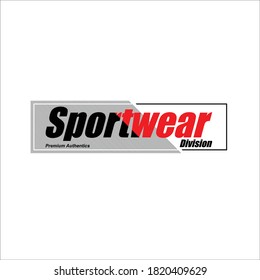 Sportwear Division Simple Vintage Fashion