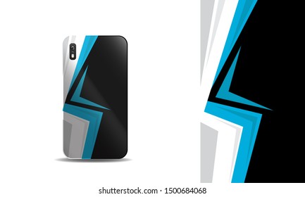 sporty abstract phone case vector design template. eps10