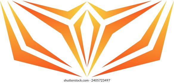 fondo jersey de degradado naranja de flecha deportiva