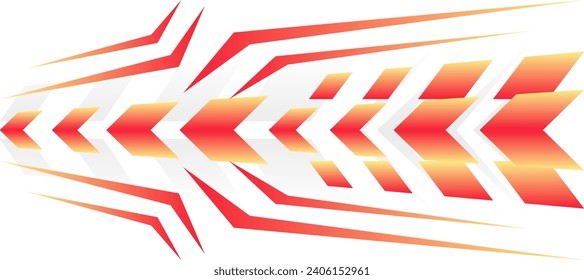 sporty arrows red gradient geometric modern jersey background