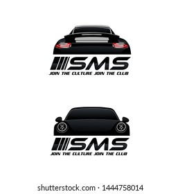 Sporty autoclub logo vector illustration
