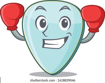 Sporty Boxing guitar plectrum mascot character style