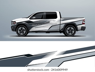 Sporty Car Wrap Livery Design Vektordatei eps10