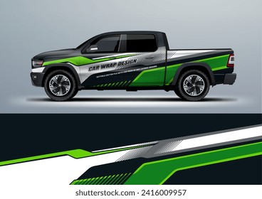 Sporty Car Wrap Livery Design Vektordatei eps10