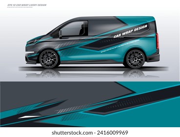 Sporty Car wrap livery design vector file eps 10