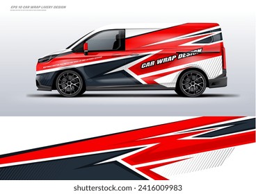 Sporty Car wrap livery design archivo vectorial eps 10