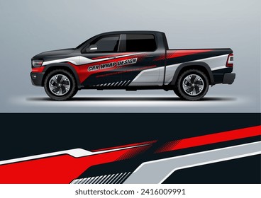 Sporty Car wrap livery design vector file eps 10