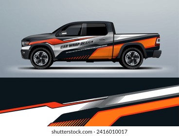 Sporty Car Wrap Livery Design Vektordatei eps10