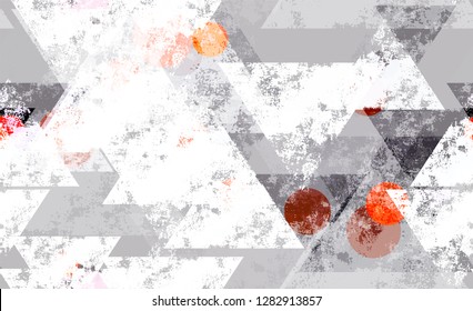 Sporty Clothes Seamless Background Texture. Distressed Technology Pattern. Dirty Grunge Style Background. Urban Clothes Pattern Design.