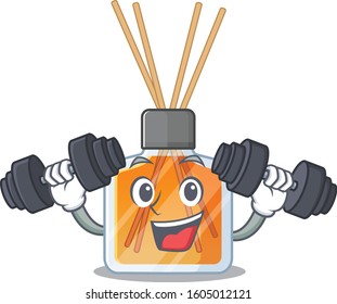 Sporty Fitness exercise air freshener sticks using barbells