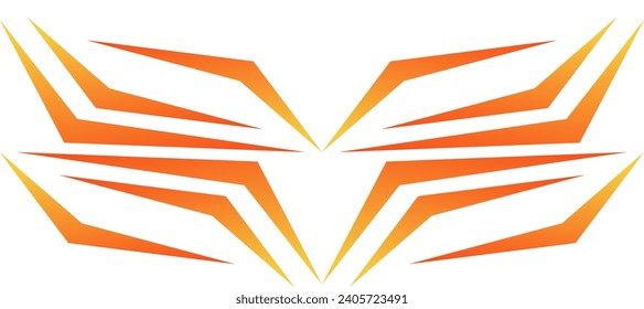 sporty geometric sharp orange gradient jersey background