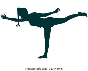 Illustration Capoeira Dancer Silhouette Capoiera Dancer Stock Vector ...