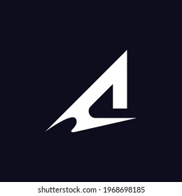 sporty letter A logo. sports letter A logo. editable and easy to custom. can can be applied optimally on print and digital media.