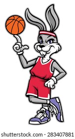 sporty look basketball rabbit