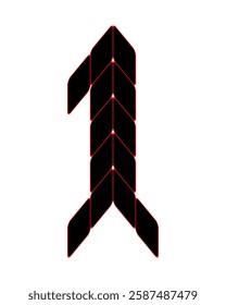 Sporty number 1 monogram vector. This design is suitable for t-shirts, gamers, sports, etc.