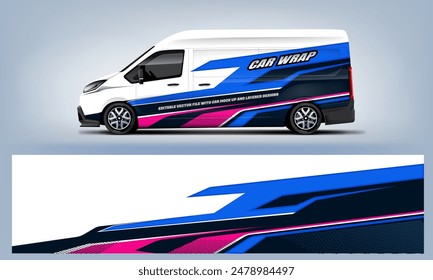 Sporty pick up truck car wrap livery design ready print decal fit on universal pick up truck vecihles