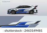 Sporty Racing Car wrap livery design. vinyl sticker design in vector file