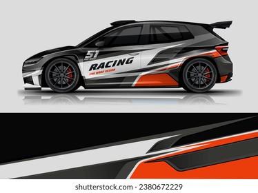 sporty Racing Car wrap strips