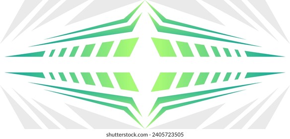 sporty stripes green gradient jersey abstract background