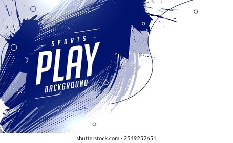 sporty style abstract play vinyl background with grungy effect vector