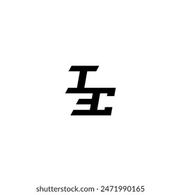 sporty style esport monogram initial letter boldand cool concept IC