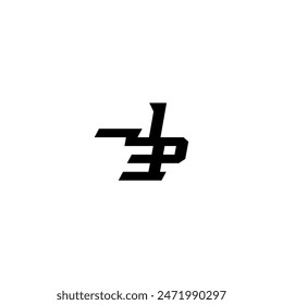 sporty style esport monogram initial letter boldand cool concept JP