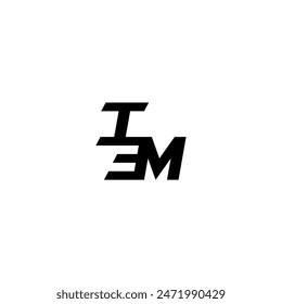 sporty style esport monogram initial letter boldand cool concept IM