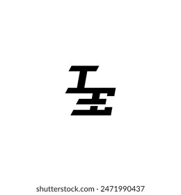 sporty style esport monogram initial letter boldand cool concept IE