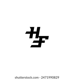 sporty style esport monogram initial letter boldand cool concept HF