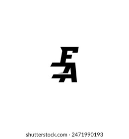 sporty style FA boldand cool concept esport monogram initial letter