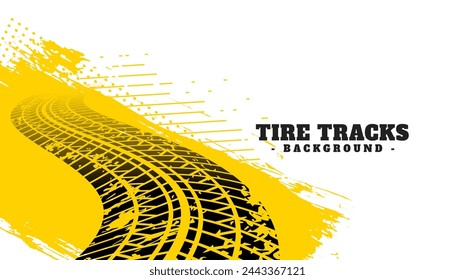 sporty tire track grungy background design vector