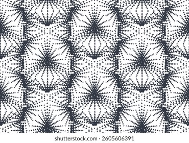 Sporty triangle halftone seamless pattern