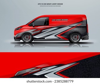 Diseño deportivo de la camioneta envolvente 