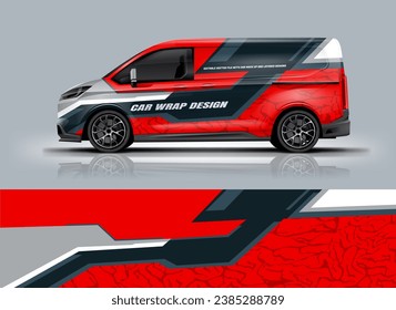 Diseño deportivo de la camioneta envolvente 