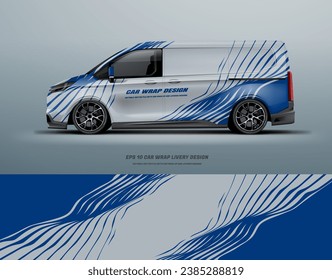 Sporty van wrap livery design 