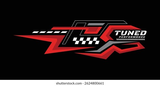 Sporty wrap decal vinyl performance automotive sticker design