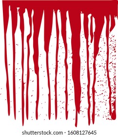 A spot of blood. Stains blood splatter. Vector illustration on isolated background.