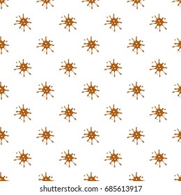 Spot of brown caramel pattern seamless repeat in cartoon style vector illustration