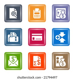 Spot color web icons, set 14