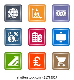 Spot color web icons, set 23