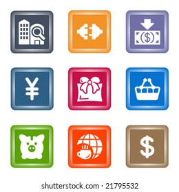 Spot color web icons, set 24