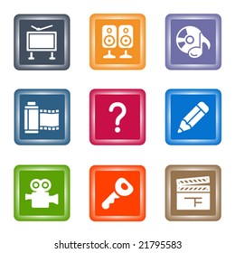 Spot color web icons, set 28