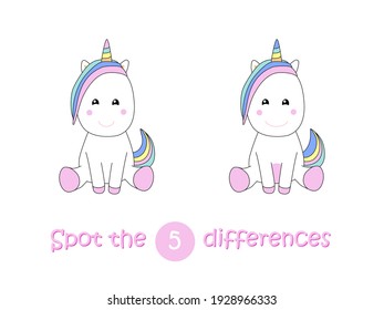 Observar las diferencias en el juego educativo infantil con unicornio
