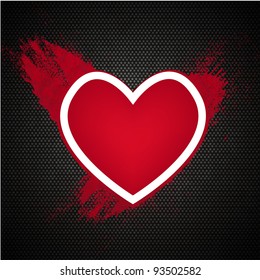 spot in the form of heart. Vector illustration. Eps 10