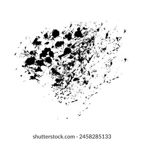 Fleck mit Grunge-Textur. Vektorgrafik-Notlackstempel