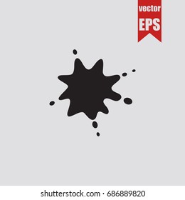 Spot Icon In Trendy Isolated On Grey Background.Vector Illustration.